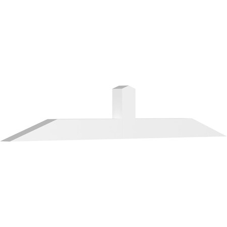 Ekena Millwork Portland Architectural Grade PVC Gable Bracket, 96"W x 16"H x 4"D x 6"F, 4/12 Pitch GBP096X16X0406POR00